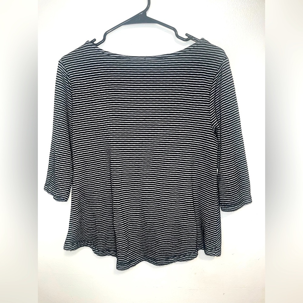 Striped Mid sleeve blouse - Picture 2 of 3